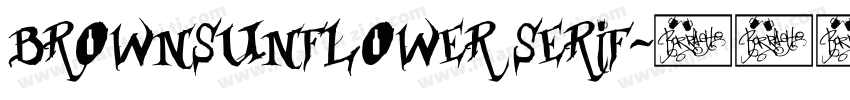 BROWNSUNFLOWER SERIF字体转换
